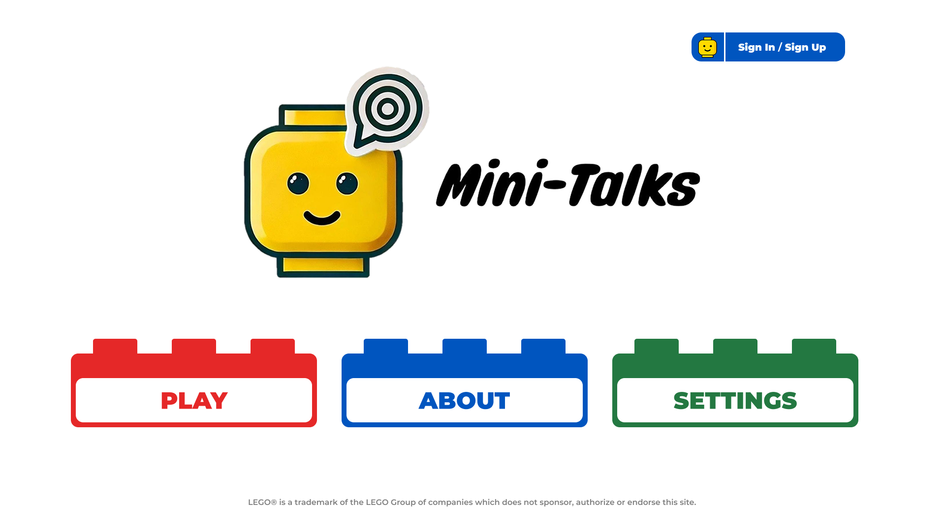 Mini-Talks Main Menu