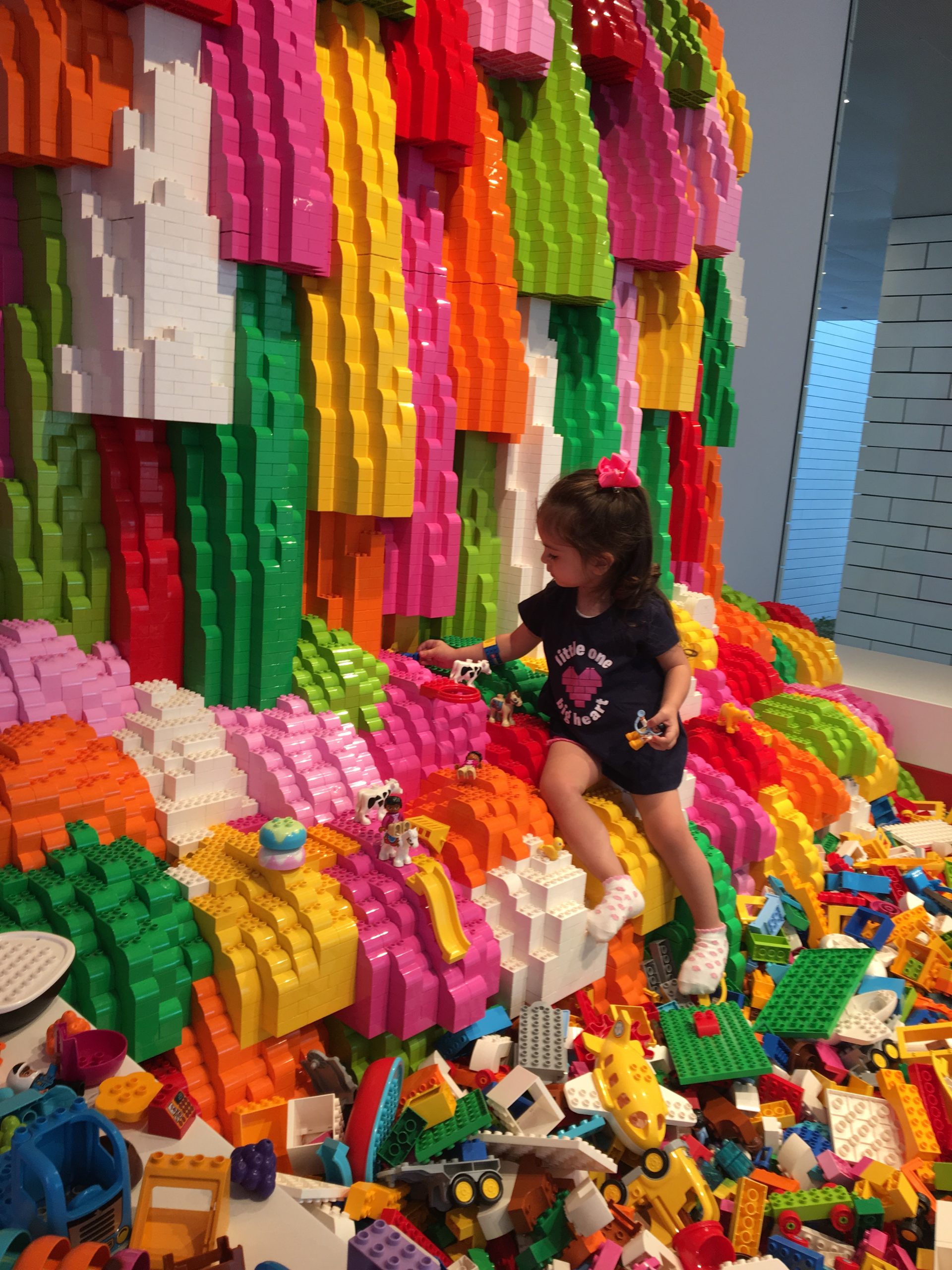 My sister playing at LEGO House