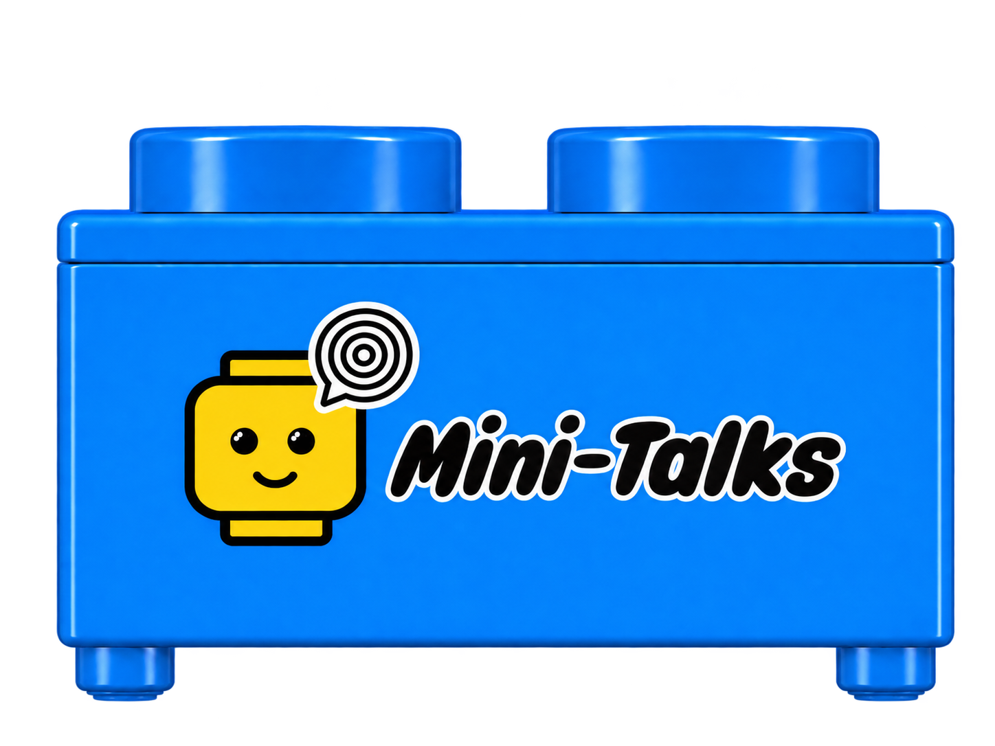 Brick-Talks panel with the Mini-Talks logo