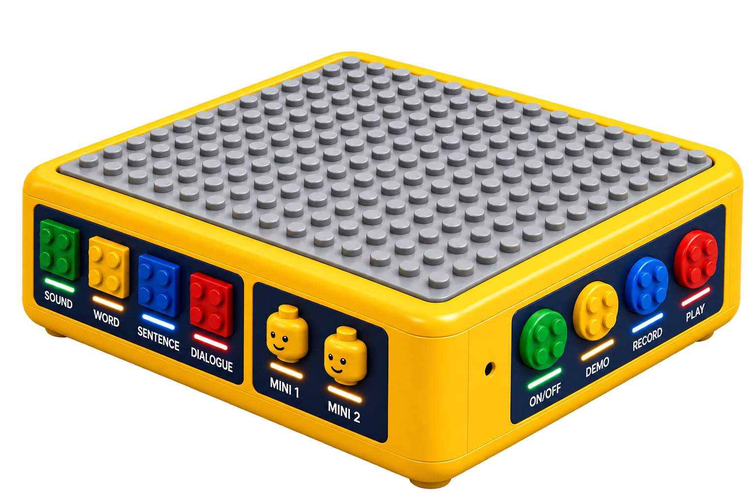 Design-Talks yellow base with scene-building surface and physical controls